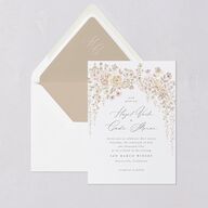 Luxury Floral Archway Euro Envelope Liners Dijon Luxe