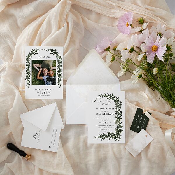 Rich Greenery Favor Gift Tags Hunter Green Signature