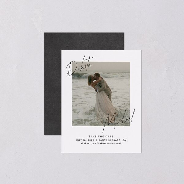 Signatures Save the Date Petite Cards Off-White Signature smooth Blank No Standard