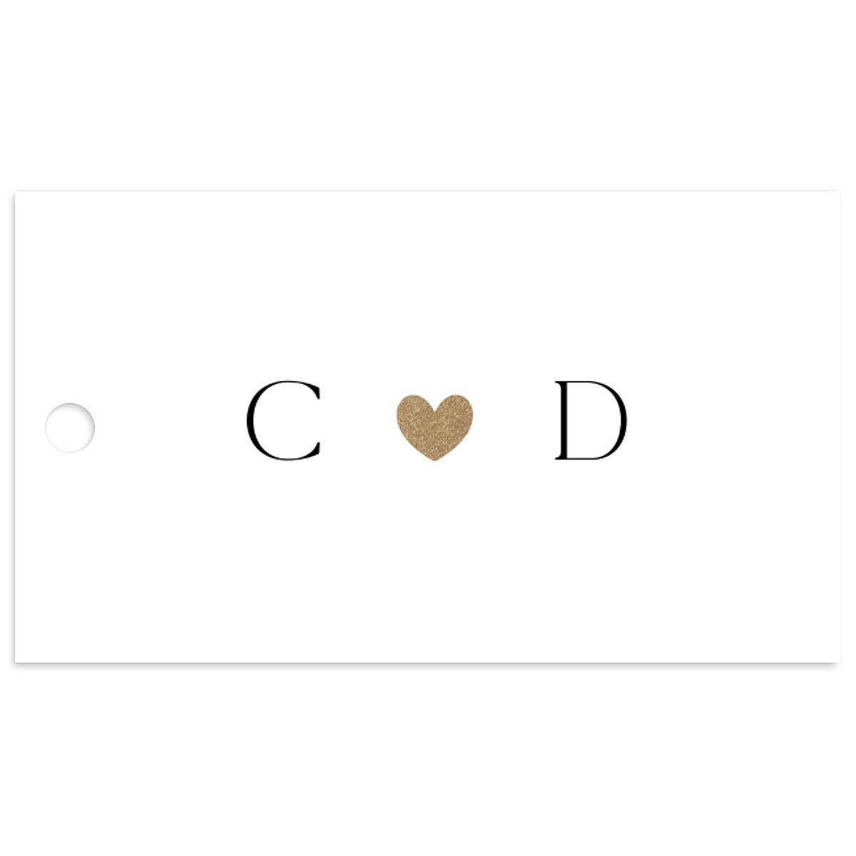 Dainty Heart Favor Gift Tags