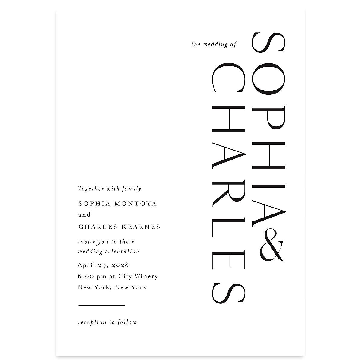 Timeless Elegance Wedding Invitations
