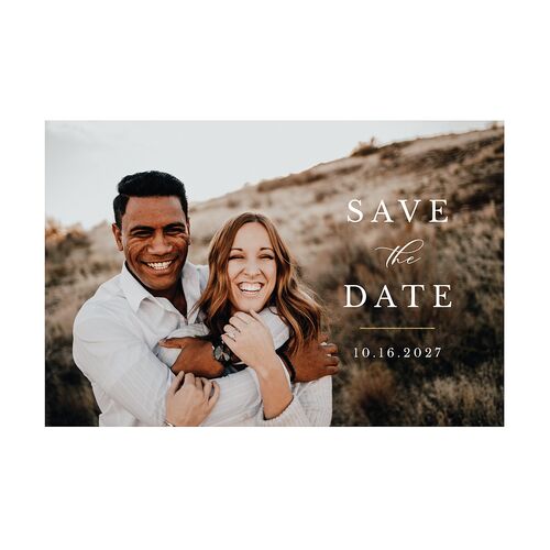 Eucalyptus Frame Save the Date Postcards Pure White Postcard