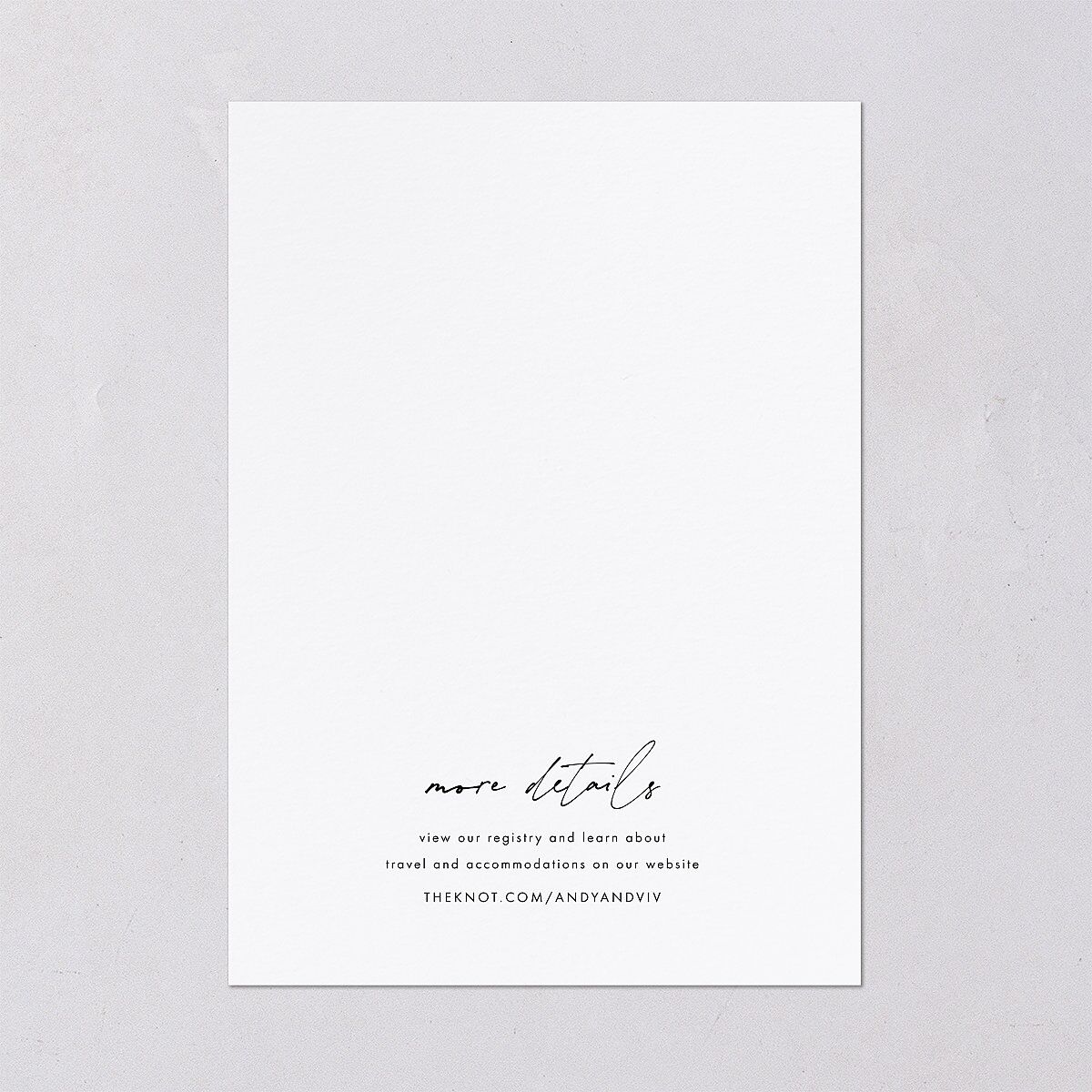 Simply Script Wedding Invitations — view 3