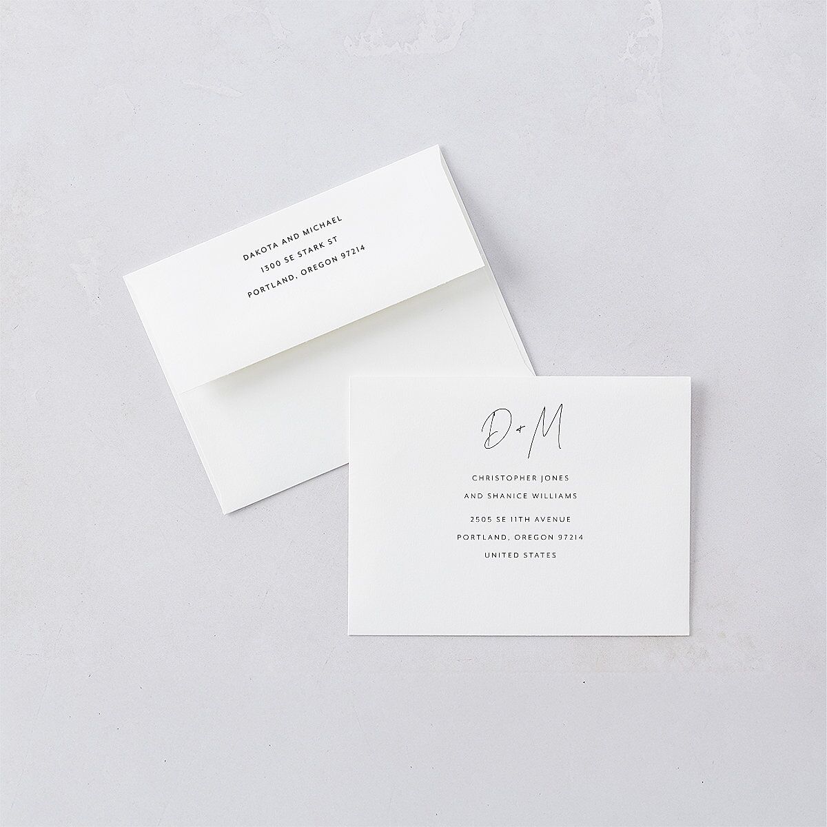 Signatures Save the Date Petite Cards Off-White Signature smooth Blank No Standard