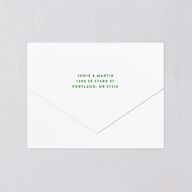Wedstock All-in-One Wedding Invitations Sky Signature Light Both Recipient and Return Addresses No