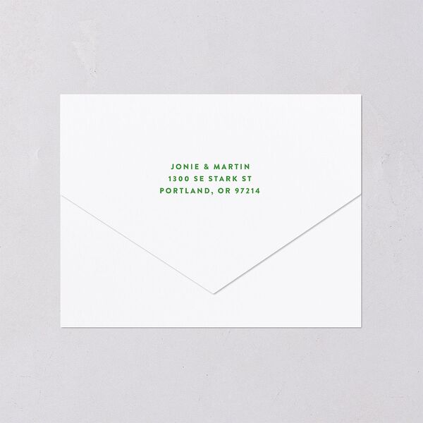 Wedstock All-in-One Wedding Invitations Sky Signature Light Both Recipient and Return Addresses No