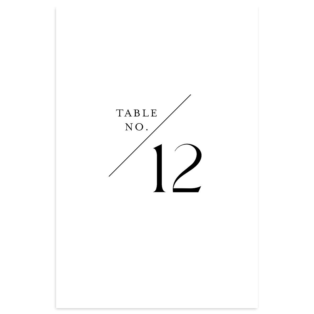 Monogram Slant Table Numbers