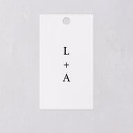 Natural Palette Favor Gift Tags Pure White Signature