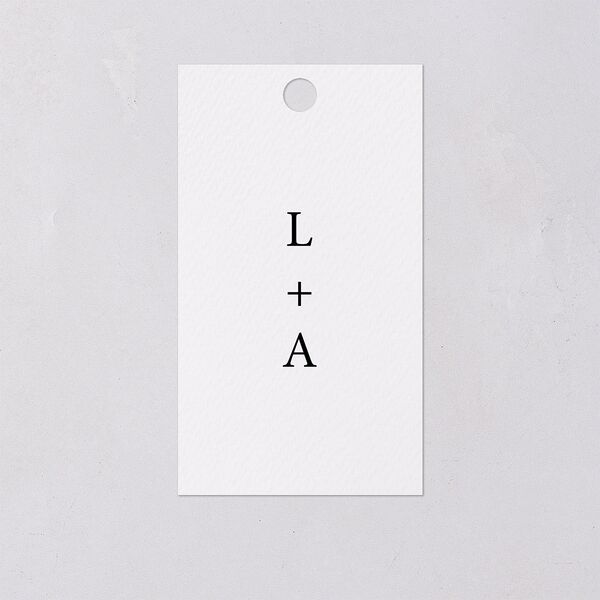 Natural Palette Favor Gift Tags Pure White Signature