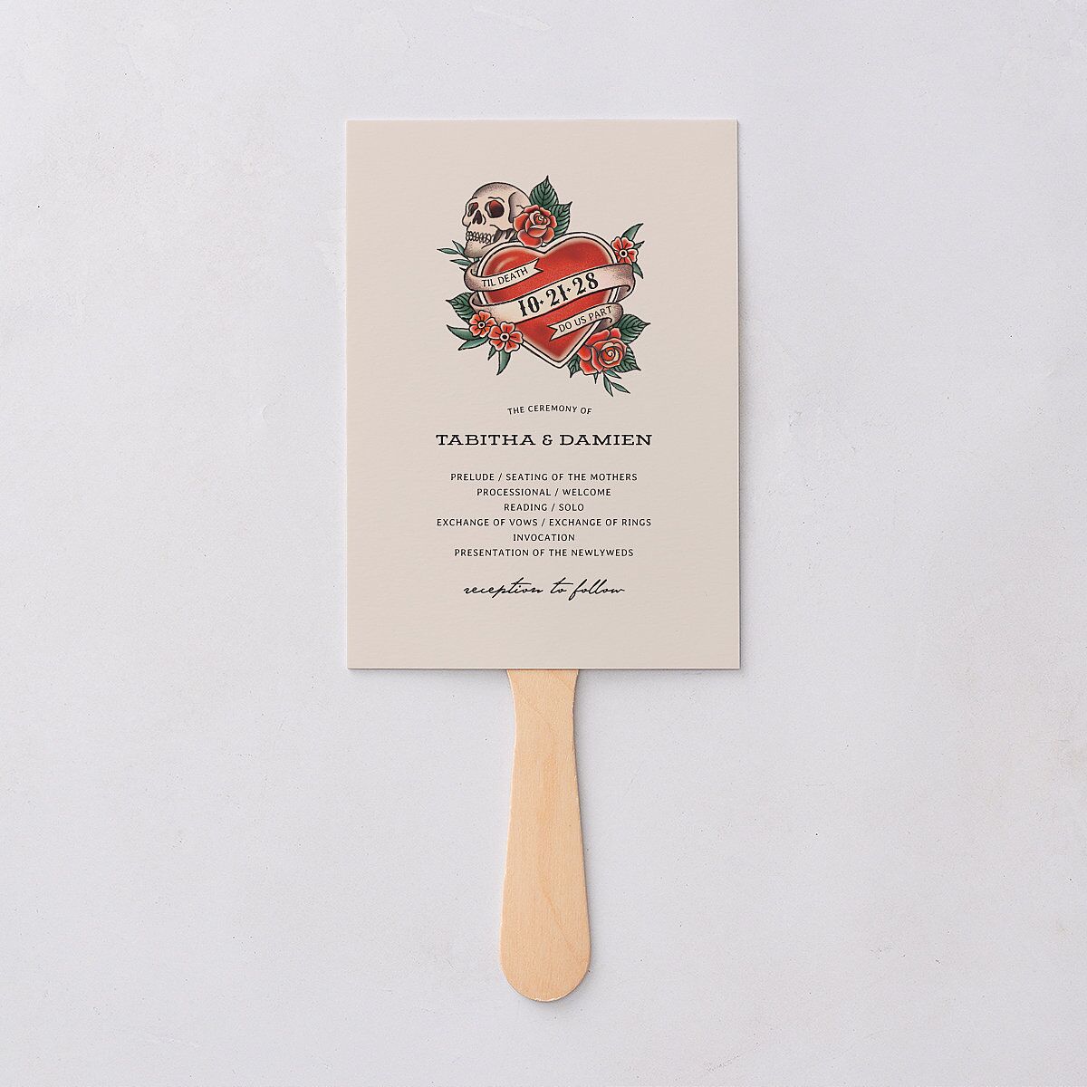Til Death Tattoos Fan Programs Linen Signature Standard