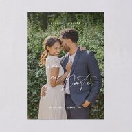 Picture This Photo Save the Date Cards Medieval Grey Signature smooth Blank No Standard