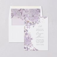 Monochrome Blooms Envelope Liners Sheer Lilac Standard