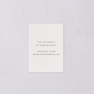 Botanical Accent QR Code RSVP Cards Hunter Green Signature Standard