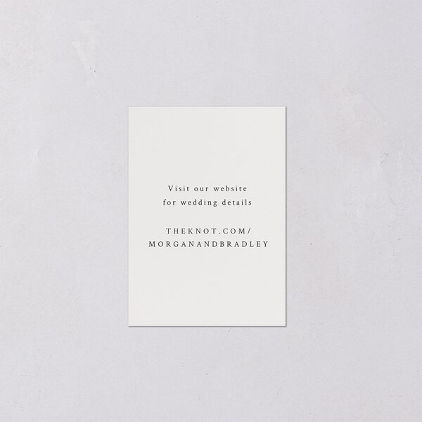 Botanical Accent QR Code RSVP Cards Hunter Green Signature Standard