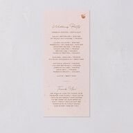 Beach Party Wedding Programs Pink Cotton Signature