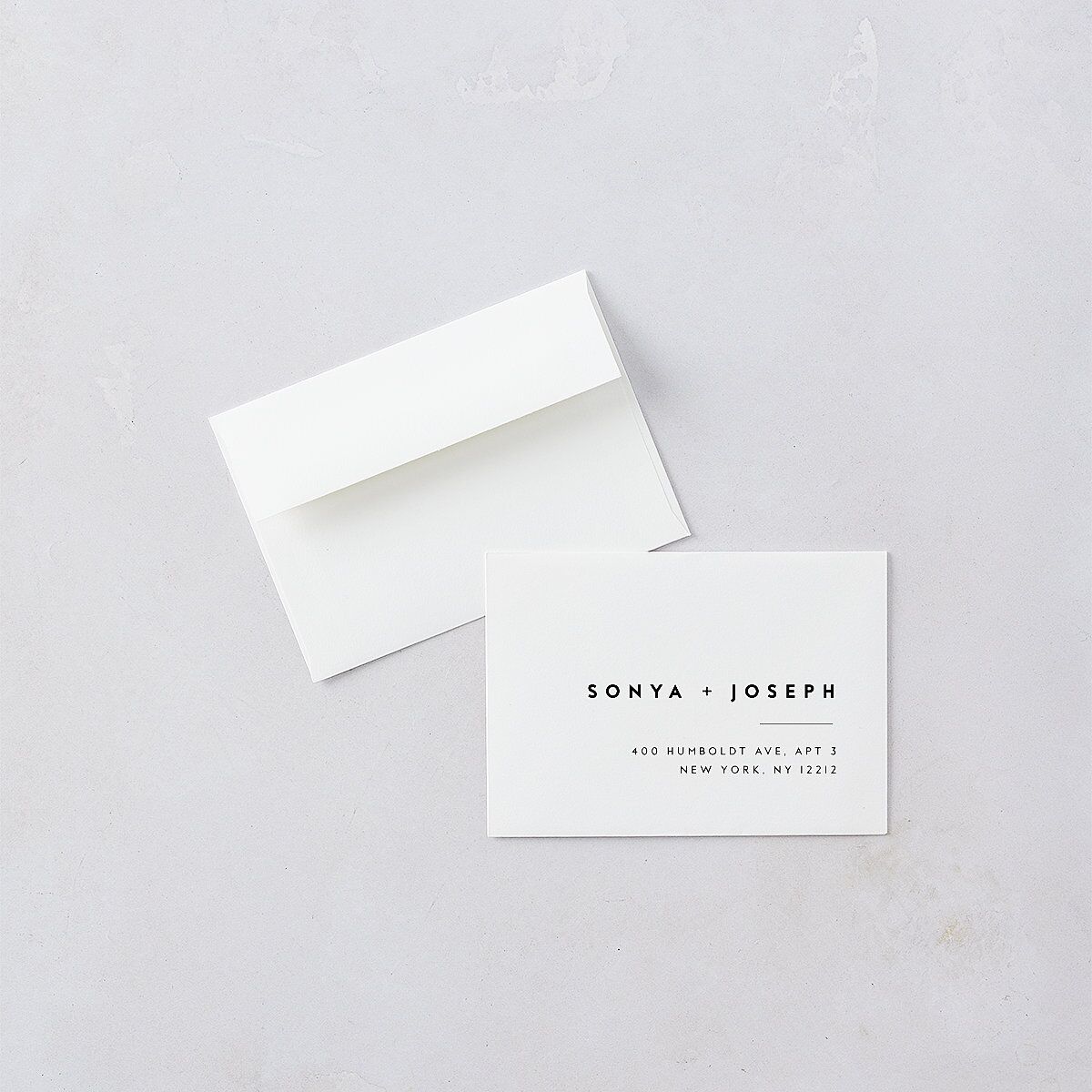 Simply Modern Wedding Response Cards Pure White Signature Standard