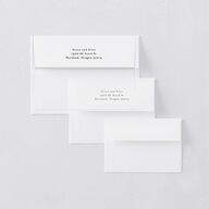 Autumn Romance Thank You Card Envelopes White Chocolate Both Recipient and Return Addresses Signature Standard