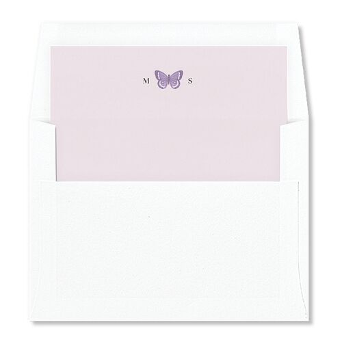 Whimsical Wildflower Garden Envelope Liners Lilac Standard