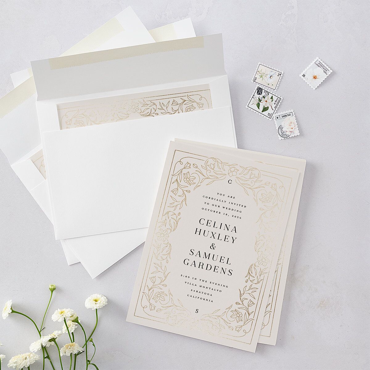 Floral Opulence Wedding Invitations — view 4