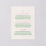 Whimsically Retro Handwritten Note Wedding Enclosure Cards Kelly Green Signature Standard