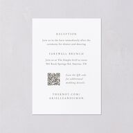 Wildflower Photo Wedding Enclosure Cards Lilac Signature Standard