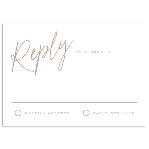 You Are Mine Wedding Response Cards Mocha Signature Standard