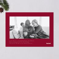 Beyond Blessed Holiday Cards Garnet Signature Blank Standard Landscape