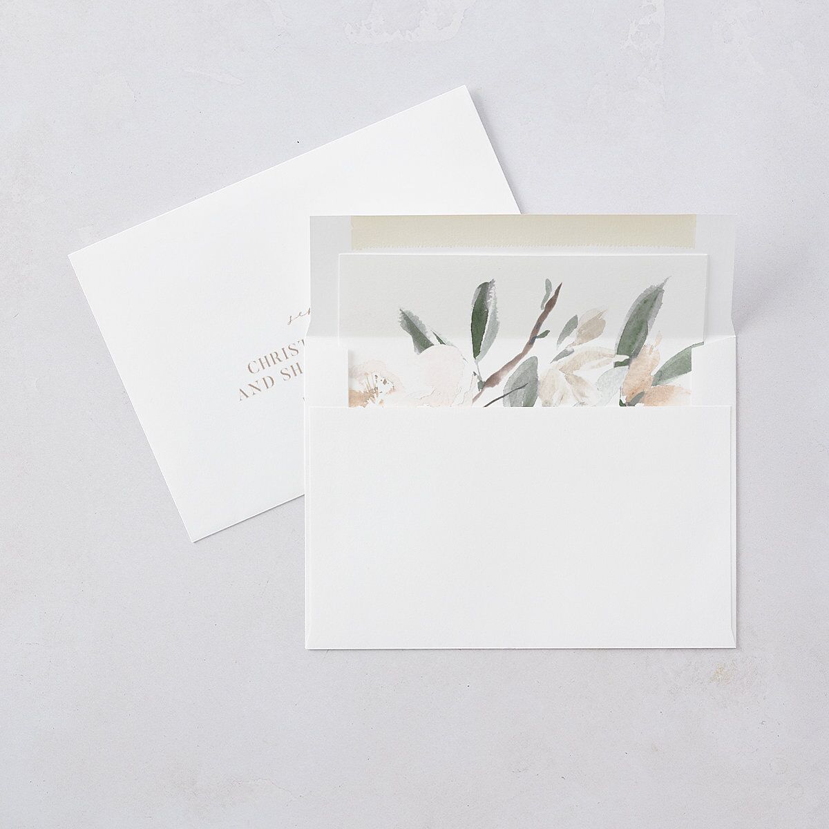 Elegant Garden Wedding Invitations Thyme Signature Blank No Standard