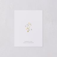 Wildflower Photo Save the Date Petite Cards Lilac Signature smooth Blank No Standard