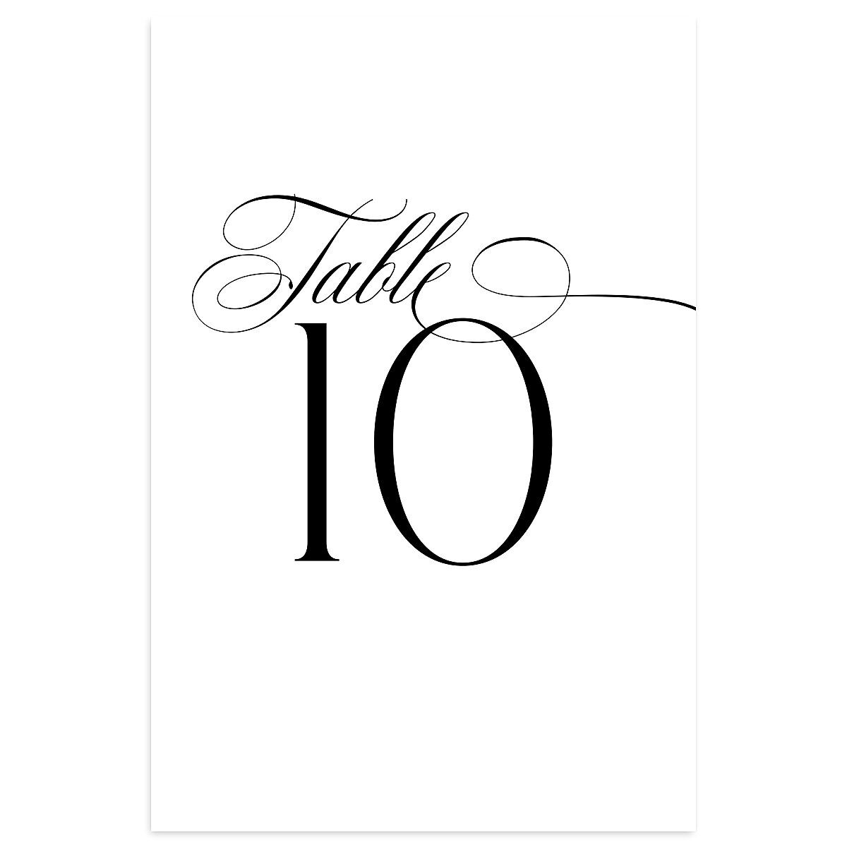 Opposites Attract Table Numbers