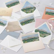 Romantic Floral Mountain Wedding Invitations Meadow Signature Blank Standard No