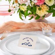 Adventure Icon Place Cards Navy Signature