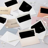 Cinematic Love Story Euro Envelope Liners Pure White Luxe
