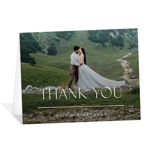 On This Day Thank You Cards Gold Midnight Navy