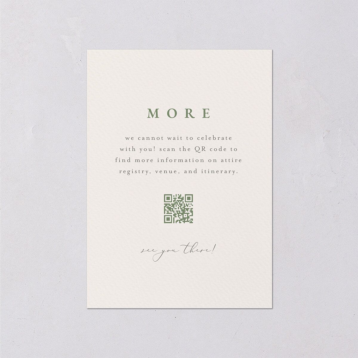 Graceful Botanical Foil Wedding Enclosure Cards Greenery Gold Signature Standard