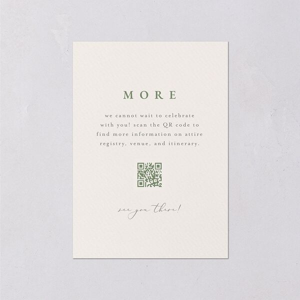 Graceful Botanical Foil Wedding Enclosure Cards Greenery Gold Signature Standard