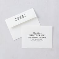 Destination Save the Date Cards Pure White Signature smooth Blank No Standard