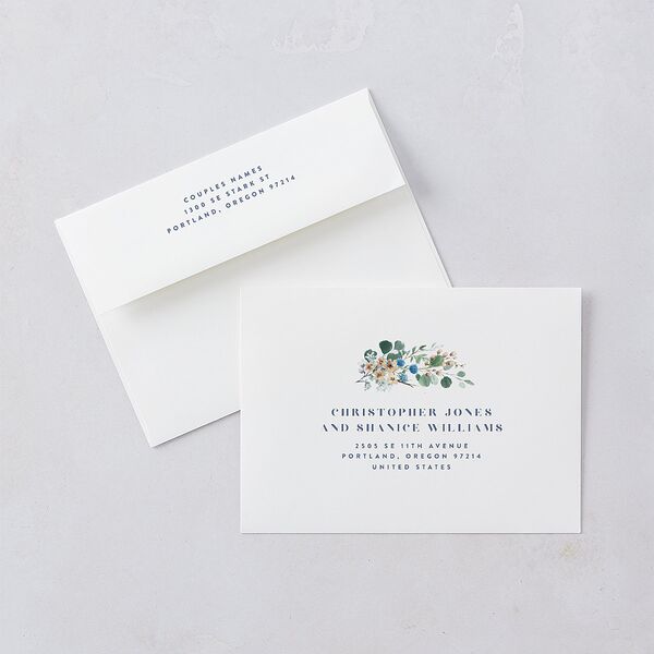 Rustic Greenery Rehearsal Dinner Invitations Cornflower Signature Blank