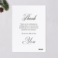 Timeless Happy Holiday Photo Holiday Cards Pure White Signature Blank Standard