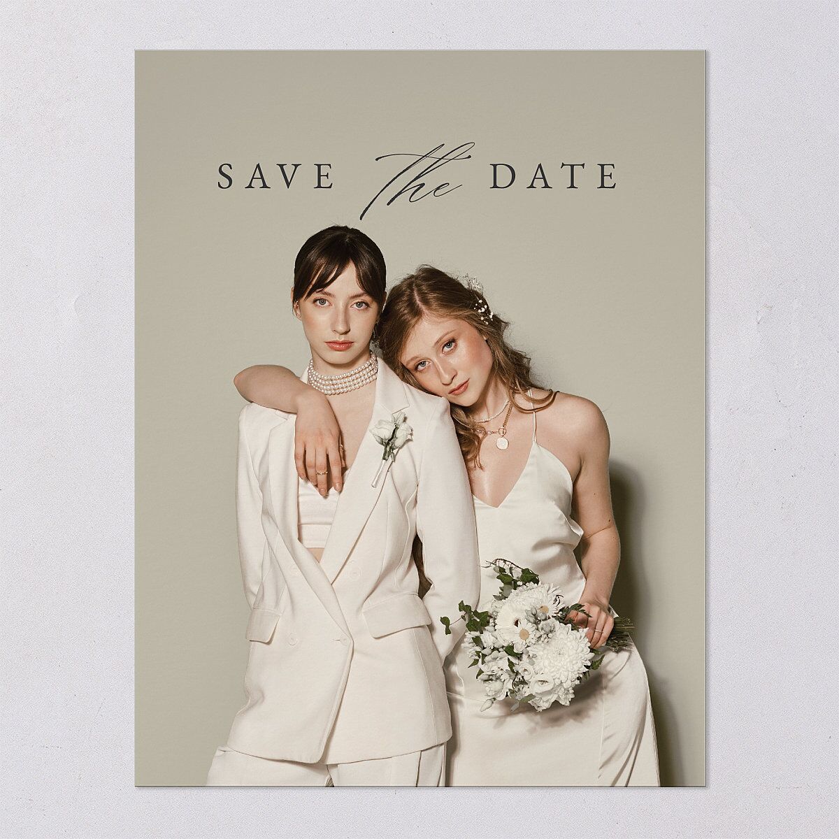 Illustrated Vines Save the Date Petite Cards — view 8