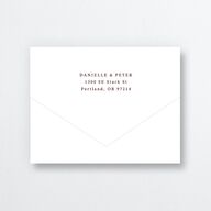 Photo Vow All-in-One Wedding Invitations Burgundy Signature Light Both Recipient and Return Addresses No