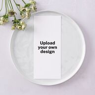 Upload Your Own Design Portrait Photo Menus Pure White Signature