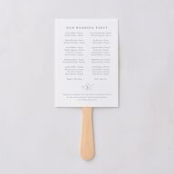 Floral Adornment Fan Programs Dusty Blue Signature Standard