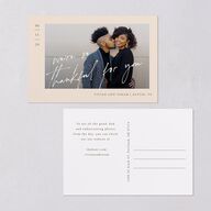 Just Love Thank You Postcards Sand