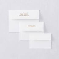 Beach Party Save The Date Card Envelopes White Pink Cotton Both Recipient and Return Addresses Signature Standard