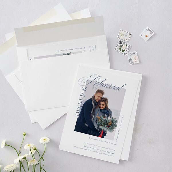 Eternal Love Rehearsal Dinner Invitations Cruise Signature Blank