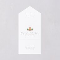 Scenic San Francisco All-in-One Wedding Invitations Pale Blue Signature Light Both Recipient and Return Addresses No