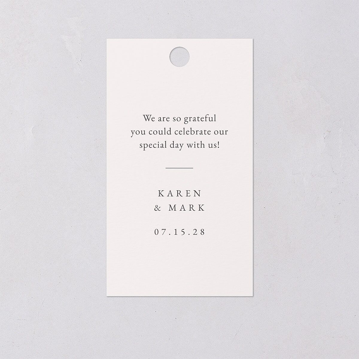 Southern Magnolia Favor Gift Tag Midnight Signature