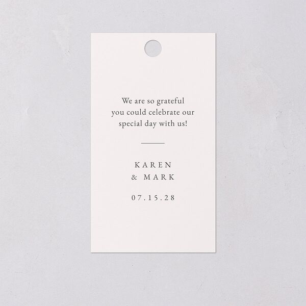 Southern Magnolia Favor Gift Tag Midnight Signature