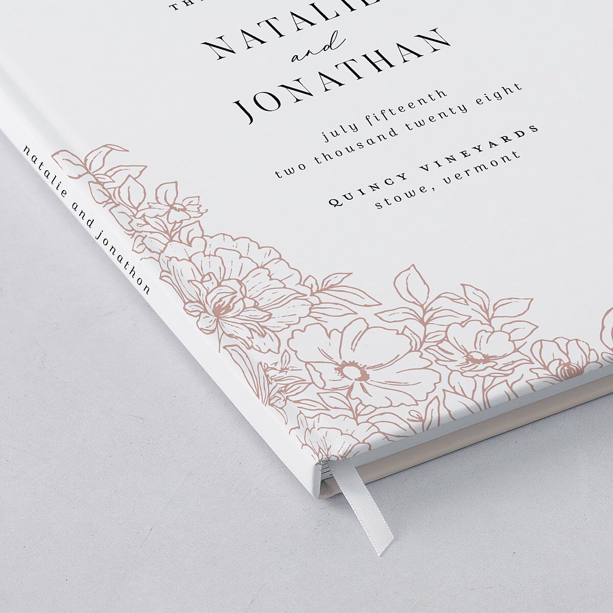 Gilded Florals Guest Books Blossom